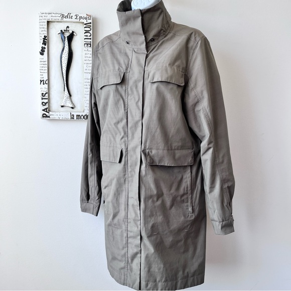 Nau Heritage Minimalist Women’s Khaki Green Anorak Jacket Raincoat Size L - Picture 3 of 17